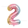 Globos Digitales de 32 pulgadas de Ajuste Delgado Moldeadores de Cuerpo Accesorios de Decoración para Fiestas Globos Digitales de Papel de Aluminio Creación de Ambiente
