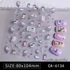Calcomanía para Uñas Estéreo con Relieve de Flor Graffiti Estilo Japonés Lindo Calcomanía para Uñas Ins Infantil de Dibujos Animados Conejo Feliz DIY