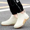 Zapatos impermeables para hombre y mujer, botas de lluvia de caña corta, estilo coreano para pareja, botas de lluvia antideslizantes resistentes al desgaste, botas de agua, zapatos de goma, transfronterizos, combinan con todo