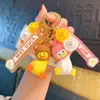 Chaveiro Criativo de Pato Torto Fofo, Acessório de Cabeça, Boneca, Pequeno Pingente, Desenho Animado Fofo, Pingente para Chaveiro de Carro, Mochila Escolar