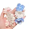 Corda de cabelo flor de pérola suave atmosfera feminina trança bolha anel de cabelo de fio de telefone artefato de trança de rabo de cavalo elástico doce