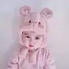 Gorro Infantil para Otoño e Invierno, Lindo y Adorable Gorro de Lana Tejida para Niños, Grueso y Cálido con Protección para los Oídos a Prueba de Viento para Niñas