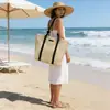 2026 Nova Sacola de Palha Tecida à Mão de Grande Capacidade Estilo Feriado Transfronteiriço Sacola Tote para Compras de Comércio Exterior Versátil Bolsa de Ombro para Praia