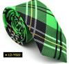 Moda Casual Británica Coreana 5CM Moderna Hombres y Mujeres Estudiantes Corbata Delgada Estrecha Estampado de Cuadros Lunares Rayas