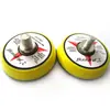 Disco de lijado neumático de 2 pulgadas (50 mm), disco de amolado y pulido neumático, soporte de respaldo de gancho y bucle de PU, disco de lijado con ventosa de lija flockada