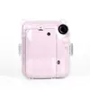 Adequado para Estojo de Cristal Transparente Polaroid Instax Mini12, Estojo de Armazenamento Durável Anti-Riscos e Anti-Queda com Corda