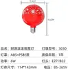 Luces de Bola Mágica de Colores, Luces que Cambian de Color, Nuevas Luces Parpadeantes, Luces LED Rojas, Luces de Ambiente de Año Nuevo para Balcón Exterior, Caracteres de la Fortuna