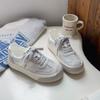 Desun Shoes Feminino Macio Bonito Doce Menina Menina Sapatos Brancos de Sola Grossa Femininos 2024 Outono Novos Tênis Casuais 6549
