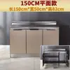 Armários de Cozinha em Aço Inoxidável com Fogão Integrado, Mesa de Operação Rural, Modelo de Aluguel Econômico, Armário Lateral Simples para Jantar Doméstico, Armário de Louças