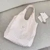 69202 Bolso de Mano con Rayas y Estrellas Estilo Coreano Plata Caliente Gran Capacidad Ligero Bolso de Hombro Único Estudiante Viaje Diario Compras Bolsa de Tela
