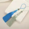 10 cm de Largo Borla Xiangyun Ruyi Oreja Colgante Ventilador Antiguo Oreja Hogar Hanfu Solapa de Presión Accesorios Colgantes Oreja