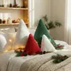 Almohadas de peluche navideñas novedosas transfronterizas: hombre de jengibre, bastón de caramelo, caramelo de menta, árbol de Navidad, muñeco de nieve, cojines de sofá de Papá Noel
