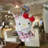 Fiesta de Cumpleaños Gato Kt Muñeca Colgante de Peluche Muñeca Pequeña Estilo Japonés Lindo Dibujo Animado Colgante para Bolso Llavero Regalo