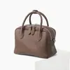 Bolso de mano para el día a día de cuero de vaca de primera capa para exportación de comercio exterior transfronterizo, bolso Boston de nicho, bolso tipo almohada de alta gama, bolso de hombro y cruzado