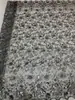 Novo Tecido de Lantejoula Malha Transparente Borda com Furo de 3mm+6mm Azulejo Vestido da Moda Roupa da Moda Tecido de Lantejoula