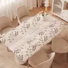 Toalha de Mesa Estilo Pastoral Lavável Impermeável à Prova de Óleo Resistente a Escaldões Tapete de Mesa Toque de Luxo Leve Mesa de Centro Mesa de Jantar Tapete Protetor