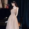 Vestido de Noite Super Feérico para Mulheres 2026 Novo Estilo, Sem Alças, Valoriza o Corpo e Emagrece, Festa de Aniversário, Design Estilo Fada, Banquete