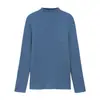 Suéter de punto interior con forro de felpa y pelo sintético de visón grueso para mujer, otoño e invierno, nuevo, corte ajustado, cuello semialto