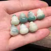 Raíz de Bodhi Natural Verde Degradado Calabaza de Bodhi Accesorios para Cuentas Budistas DIY Cadena para Teléfono Móvil Pulsera Colgante Bolso