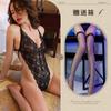 Night Tingxiang - Conjunto de ropa interior sexy para mujer, mono de encaje con perspectiva de malla y falda tentadora, 8169