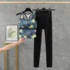 Ropa Deportiva a Prueba de Golpes con Espalda en I para Mujer, Conjunto de Ropa Deportiva de Color Contrastante y Espalda Bonita para Correr y Yoga, Dos Piezas Estilo Nuevo