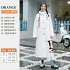 Impermeable de cuerpo completo largo para patinete eléctrico Eva para mujer, Poncho de lluvia de una pieza a prueba de tormentas para adultos, Longitud extendida para estudiantes y hombres