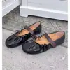 Zapatos Mary Jane con Volantes para Mujer 2026 Primavera Nuevos Retro Suela Plana Plegados Punta Redonda Corte Bajo Correa Única Zapatos Planos para el Trabajo