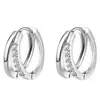Pendientes de doble capa con diamantes brillantes de nuevo estilo para mujer, diseño de nicho de Instagram, modernos y elegantes, con un toque de alta gama japonés y coreano, ear cuffs de circón para uso diario