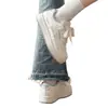 Tênis brancos de sola grossa estilo doce para mulheres, tênis casuais de nicho para estudantes, em estoque, envio direto da fábrica