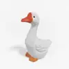 Escultura em Madeira Maciça Pura Feita à Mão Cisne Artesanato em Madeira, Decorações para Mesa de Sala de Estar e Escritório, Acessórios Fofos para Casa