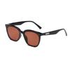 2026Gm Gafas de Sol de Alto Nivel de Nuevo Estilo para Niñas con Caras Pequeñas, Montura Cuadrada de Moda, Anti-UV, Elegantes Gafas de Sol con Montura Negra para Hombres