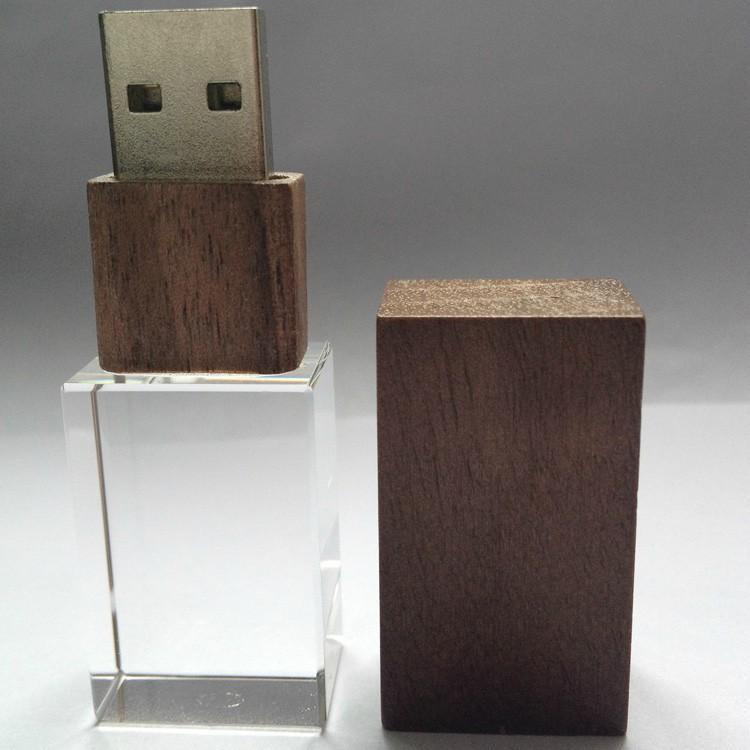 木头水晶U盘