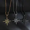 Diseño Personalizado Geométrico Europeo y Americano Colgante de Estrella de Ocho Puntas Llavero Conjunto Colgante Versátil para Ropa Accesorios