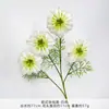 Ramo de Clemátide Artificial Estilo Europeo, Flores de Seda Artificial para Arreglos de Boda, Flores de Plástico con Acabado de Alta Gama para Decoraciones de Boda