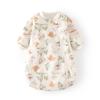 Saco de Dormir de Temperatura Constante para Bebê Primavera e Outono Algodão Pijama Espessado em Forma de U para Bebê Zíper para Recém-nascido Colcha Multifuncional à Prova de Chutes