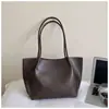Moda transfronteriza, bolso tote liso de alta gama para mujer, gran capacidad, casual y elegante, bolso de axila, versátil para ir al trabajo, bolso de hombro