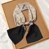 Pañuelo de Seda Estilo Francés Diadema Otoño Delgado Perezoso Vintage Pañuelo de Seda Pequeño Largo para Mujer Cinta Bufanda Decorativa Pañuelo de Cabeza Cinta