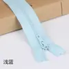 Zíper de Calça 20cm Marca Sanli Colorido Nº 3 Tira de Nylon Saia Travamento Automático Antiderrapante Cauda Fechada Zíper de Calça
