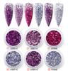Glitter para unhas + cebola + lantejoulas para unhas misturados DIY usar unha beleza de unha transfronteiriça fluxo de cânhamo terno de epóxi