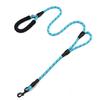 Cuerda de tracción reflectante de doble asa, cuerda redonda de nailon, productos para mascotas de Amazon, cuerda multifuncional con asa de espuma para pasear perros.
