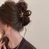 Pinza para el pelo con lazo de cachorro vintage para mujer, modelo nuevo de alta gama 2026, pinza de tiburón para la parte de atrás de la cabeza, adecuada para cabello grueso, accesorio para el cabello