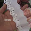 Tela de Algodón Puro con Adorno de Encaje Floral Calado Bordado, Material para Ropa, Accesorios Decorativos para Correa de Hombro y Cinturón DIY