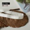 Venta directa de fábrica, banda elástica de encaje con forma de triángulo pequeño de 1,0 cm para ropa interior de mujer, banda decorativa con prensado de bordes