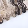 Lenço de Seda Falsa Novo para Comércio Exterior Primavera Verão Feminino Toque de Luxo Estampa Ondulada Leve Proteção Solar Lenço de Seda Versátil