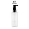 Botella Cilíndrica Transparente en Stock para Bomba de Aceite Esencial, Botella Dispensadora Cosmética, Plástico de 200 ml, Botella con Bomba de Loción de 100 ml