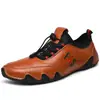 2026 Zapatos Casuales de Cuero para Hombre Talla Grande Hombre Perezoso Estilo Británico Suela Suave Zapatos para Conducir Pulpo Piel de Vaca Zapatos para Hombre