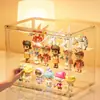 Vitrine de Acrílico Transparente Magnética Multicamadas Boneco de Figura Armazenamento de Grande Capacidade Suporte Armário de Armazenamento de Emblemas