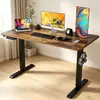 Escritorio Eléctrico de Altura Ajustable de Dos Paneles para Oficina en Casa, Escritorio Ergonómico Elevable, Estación de Trabajo de Pie