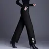 Pantalones de Algodón con Relleno de Plumas para Mujer para Otoño e Invierno 2025, Ropa Exterior Acolchada de Nuevo Estilo, Leggings Gruesos de Moda Estilo Chino para Mamás