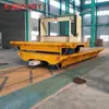 Vehículo de Transporte de Moldes de Taller de Fábrica Coche Plano Eléctrico de Baja Tensión Alimentado por Riel Plataforma de Transferencia de Doble Vía Coche Plano